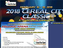 Tablet Screenshot of cerealcityclassic.com